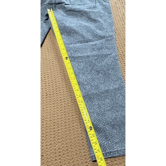 Isabel Maternity Animal Print Skinny Jeans W/ Expandable Sides Size 16 - Picture 8 of 9